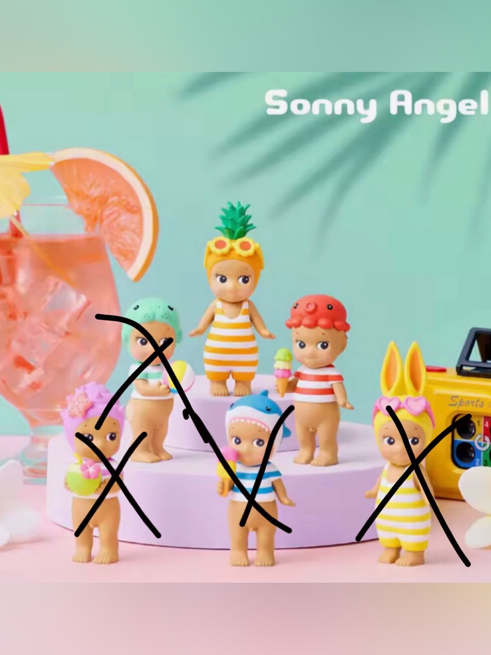 Sonny Angel summer vacation series authentic sun kissed style